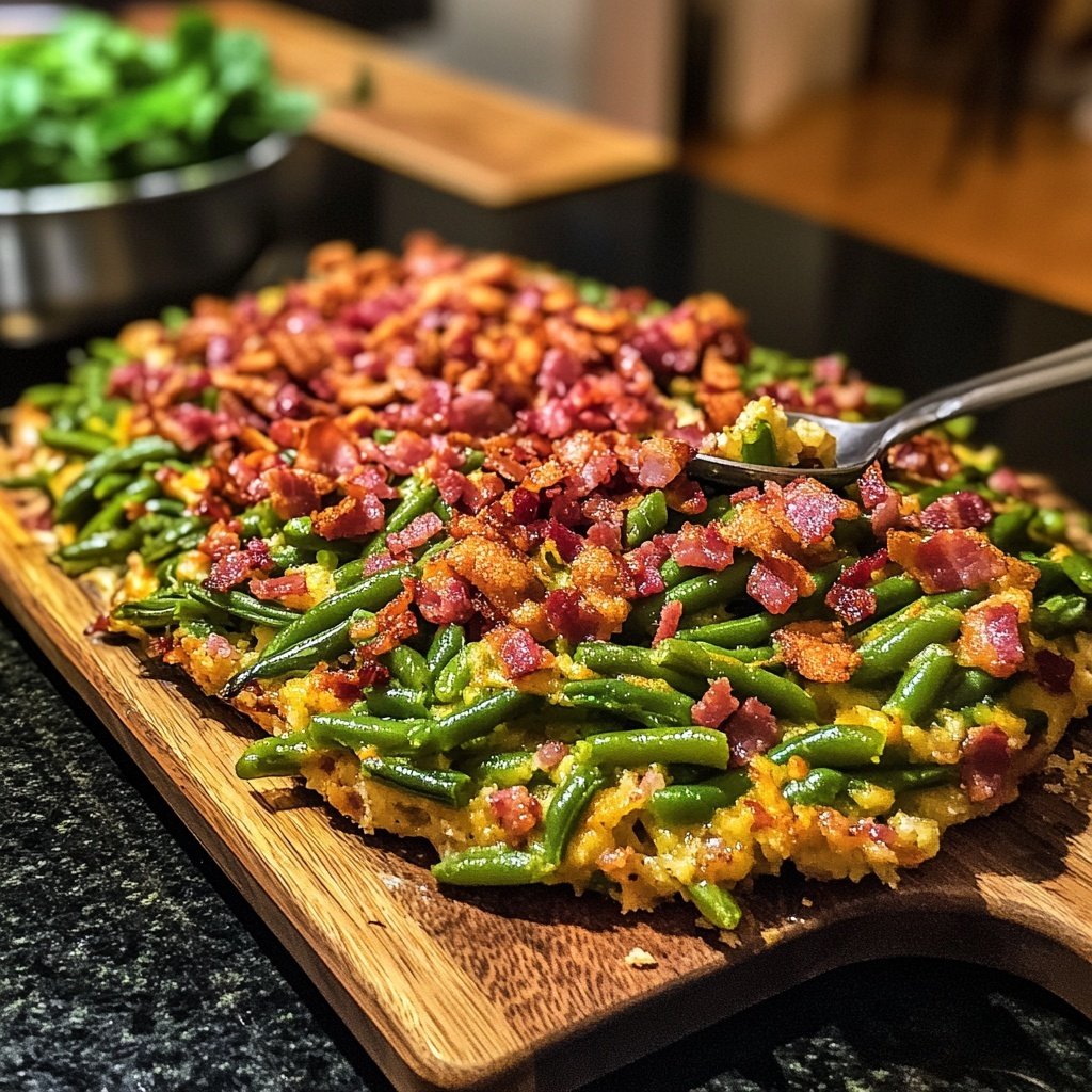 Schnibbelbohnen Pfanne – Low Carb