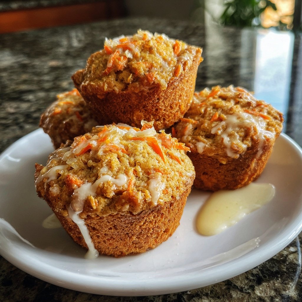 Saftige Karottenmuffins ohne Zucker