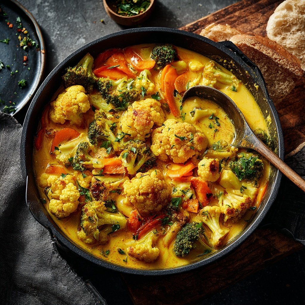 Blumenkohl Pfanne Mit Curry