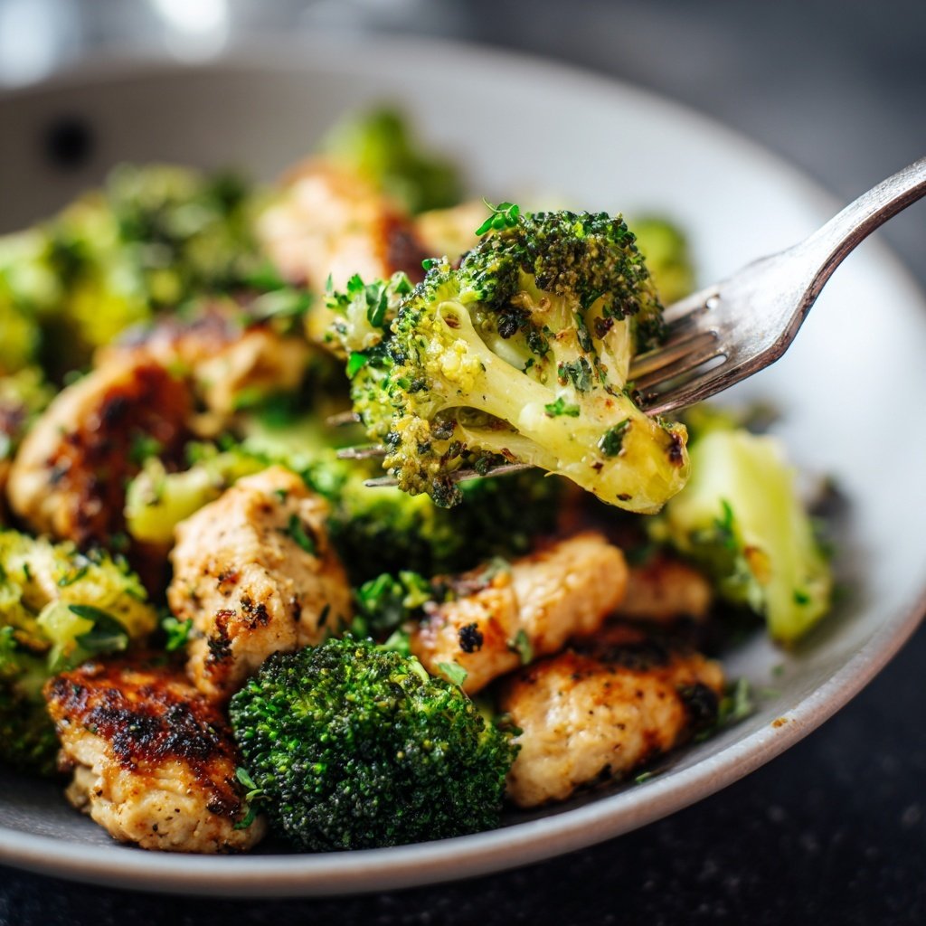 Brokkoli Pfanne Mit Hähnchen