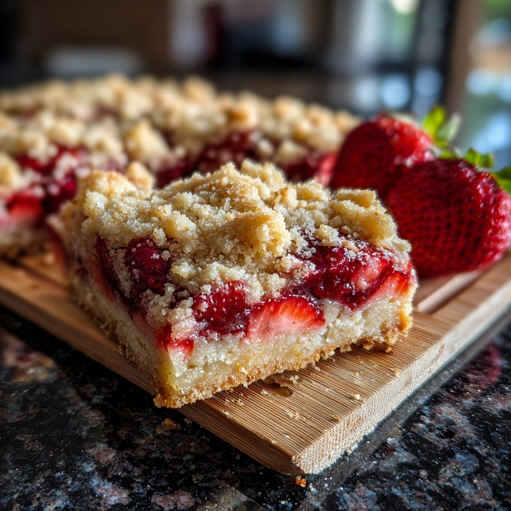 Erdbeer Streusel Schnitten